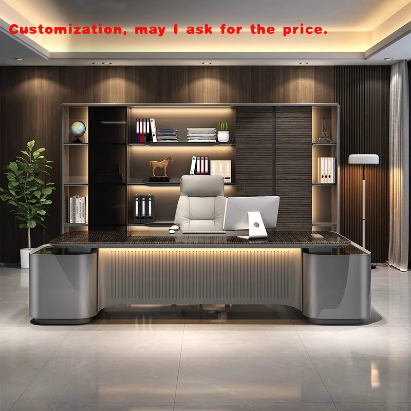 Office Furniture Luxury - op maat. Luxe gelakt directiebureau, groot