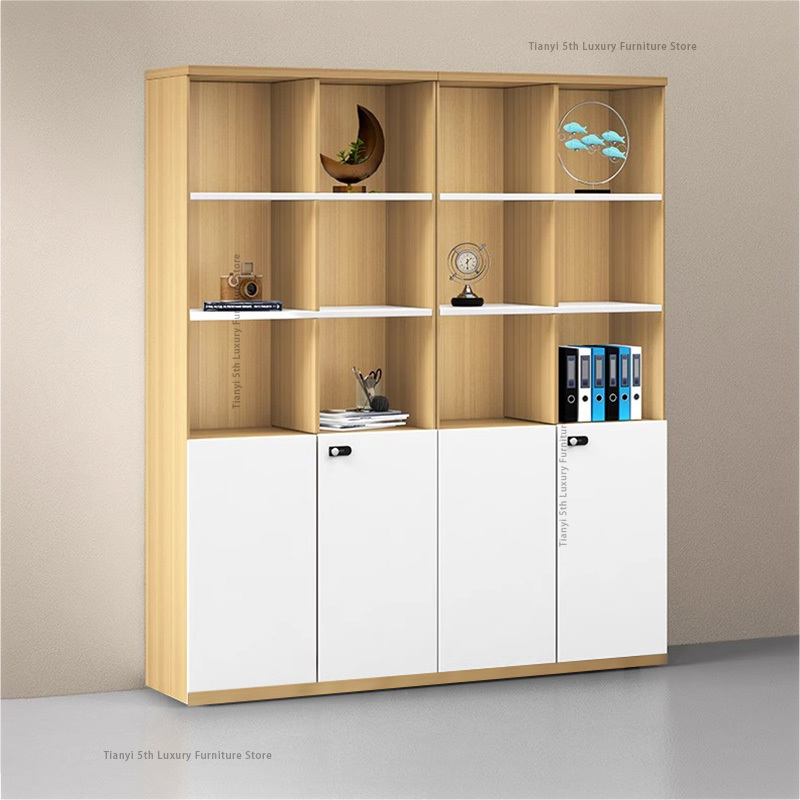 Office Furniture Filing Cabinets - Moderne massief houten kantoor archiefkast boekenplank
