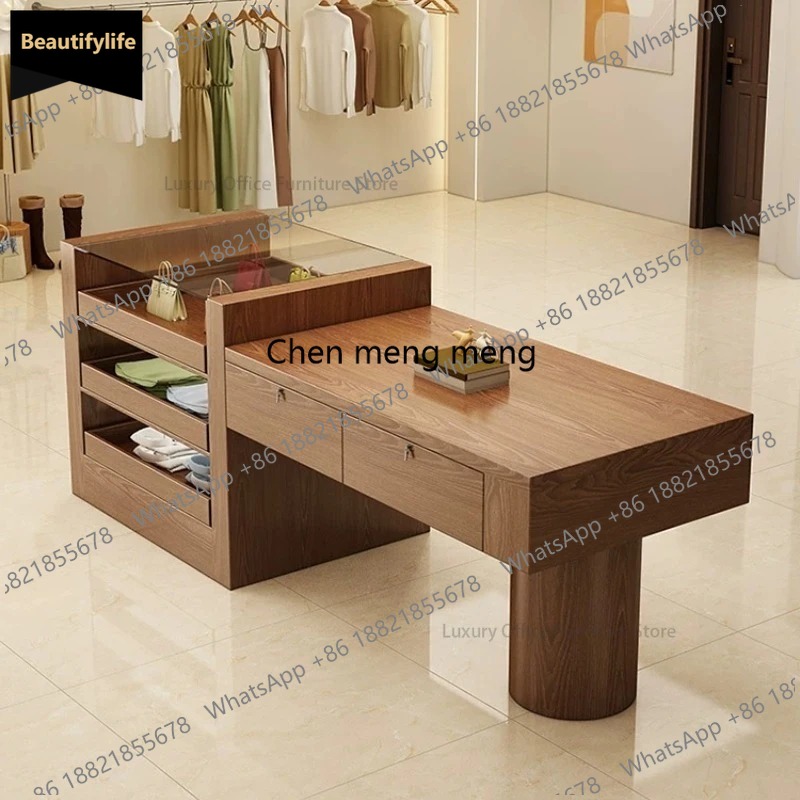 Office Furniture Store - D80 Moderne Minimalistische Eilandpresentatiecounter Scandinavisch Creatief