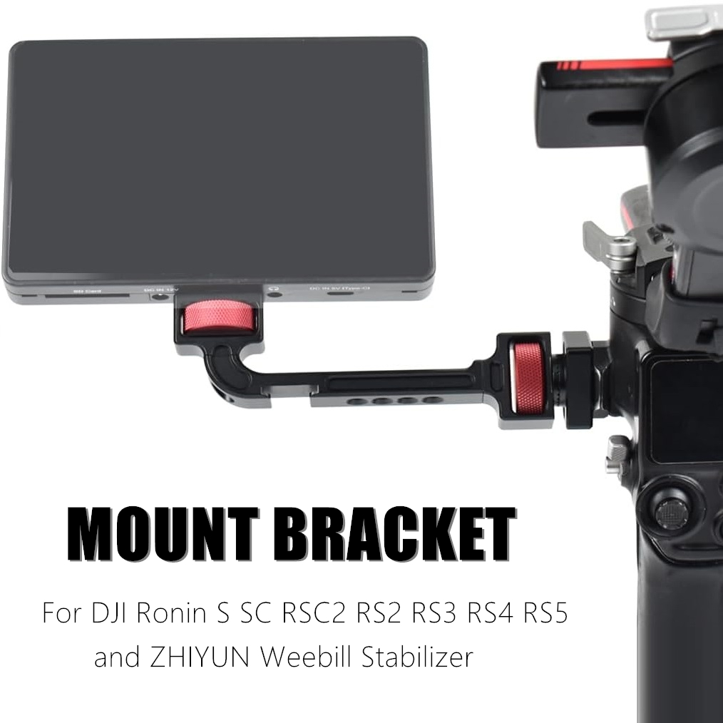 Adjustable Monitor Mount - 360 ° Verstelbare stabilisatorverlengadapter, monitorbevestigingsbeugel voor