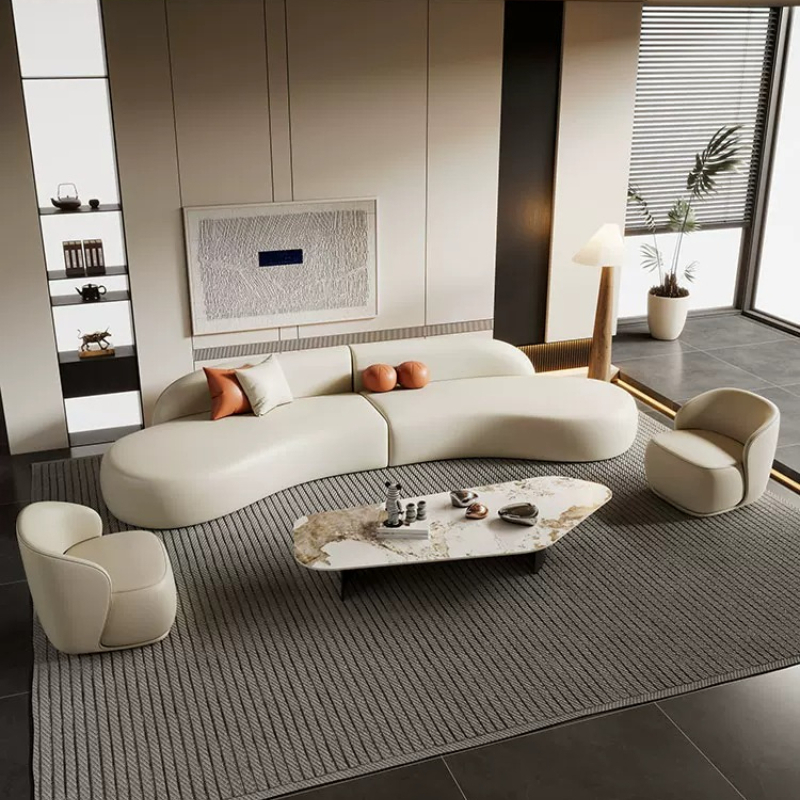 Office Furniture Luxury - Italiaanse luxe gebogen bank Moderne eenvoudige