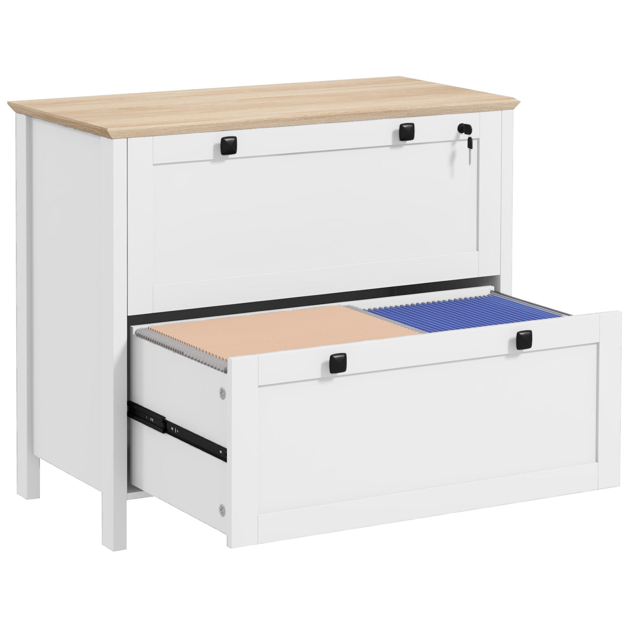 Office Furniture Filing Cabinets - Archiefkast met 2 laden en slot,