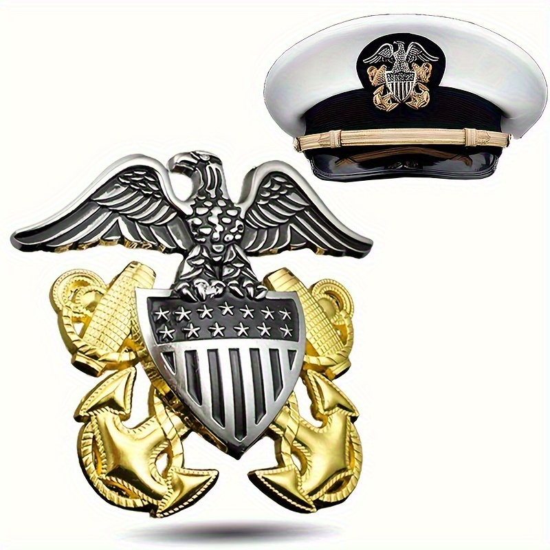 Office Furniture Plan - Amerikaanse marineofficier hoed badge adelaar en