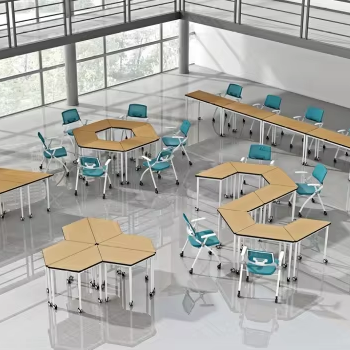 Office Furniture Plan - Amerikaans modern klaslokaal bureau en stoelenset