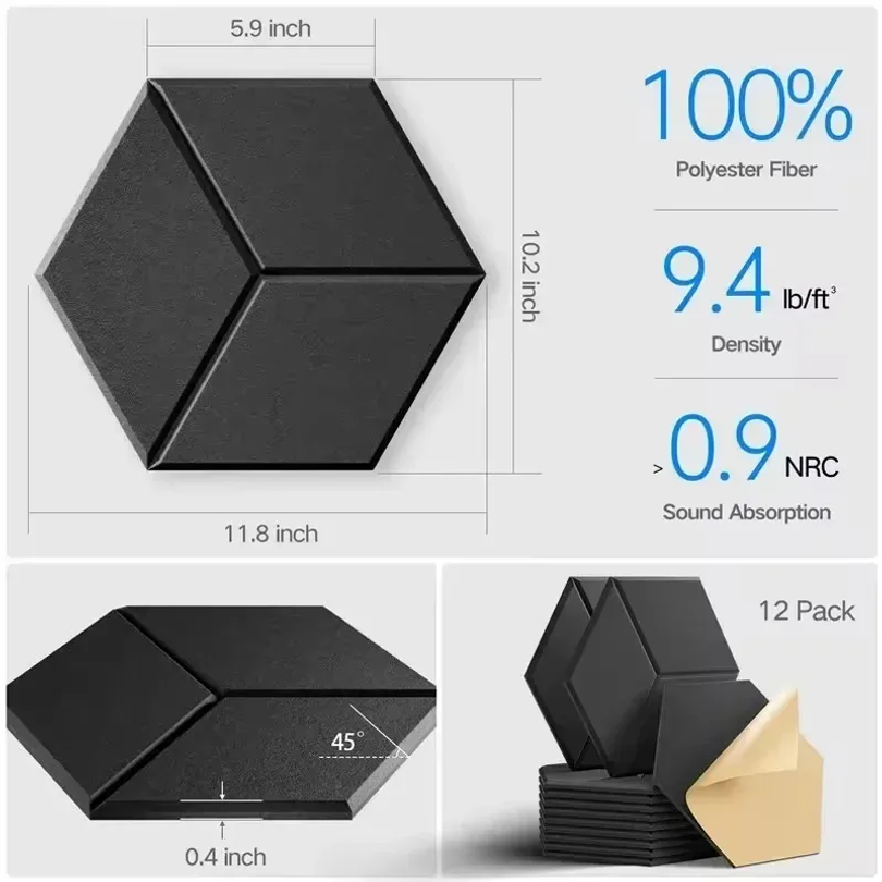 12 stuks zelfklevende zeshoeki - Office Furniture Plan recensie en prijs