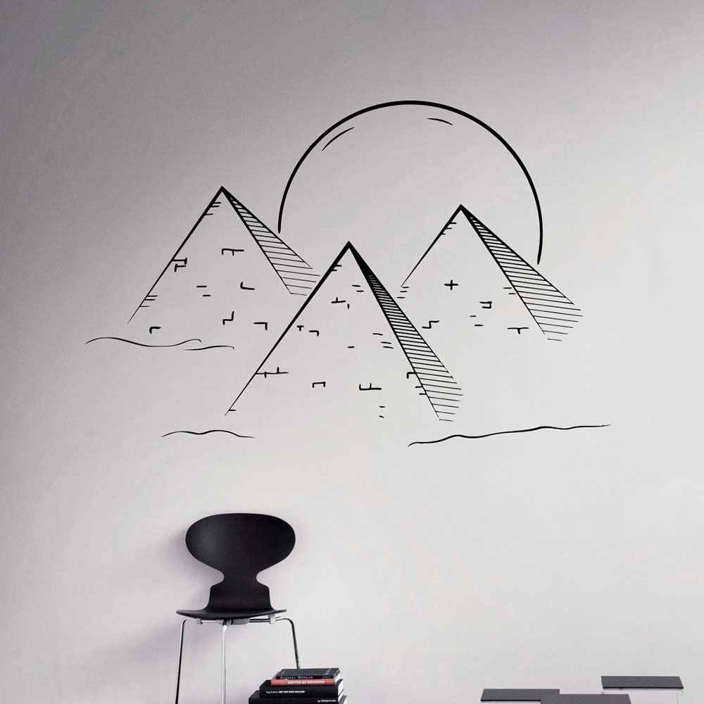 Egyptische Piramiden Muurtatto - Office Furniture Egypt recensie en prijs