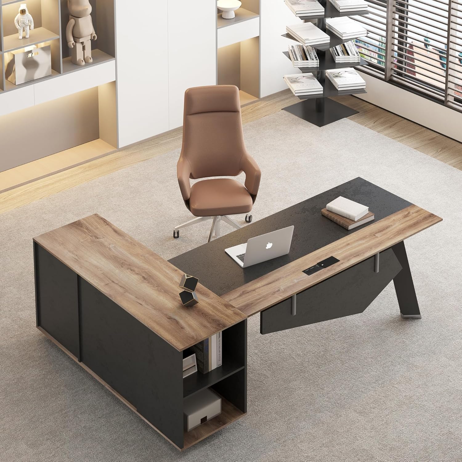 63 inch L-vormig directieburea - Office Furniture Filing Cabinets recensie en prijs