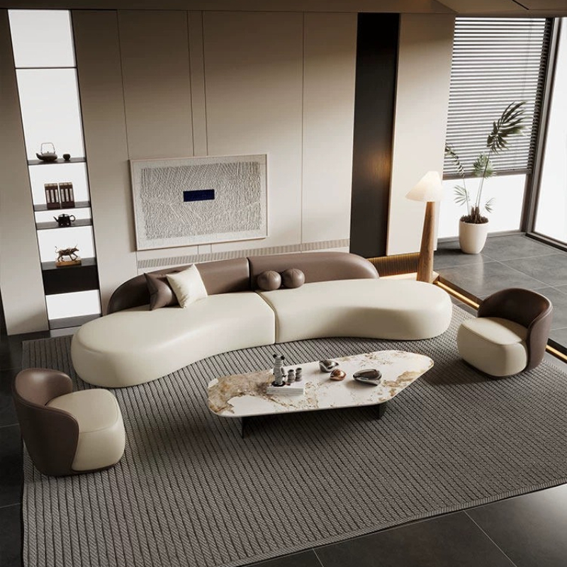 Italiaanse luxe gebogen bank M - Office Furniture Luxury recensie en prijs