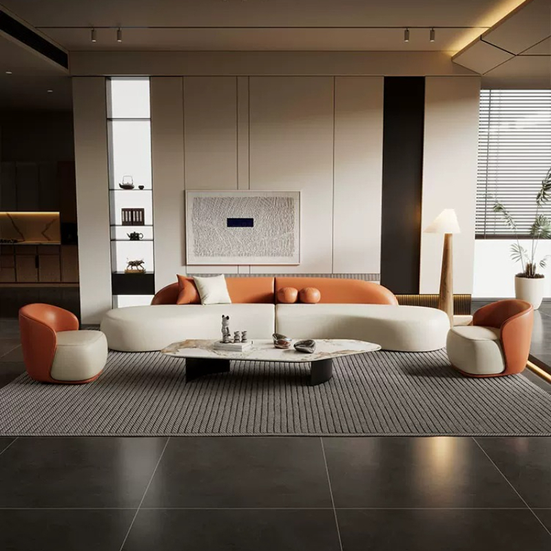 Italiaanse luxe gebogen bank M - Office Furniture Luxury recensie en prijs