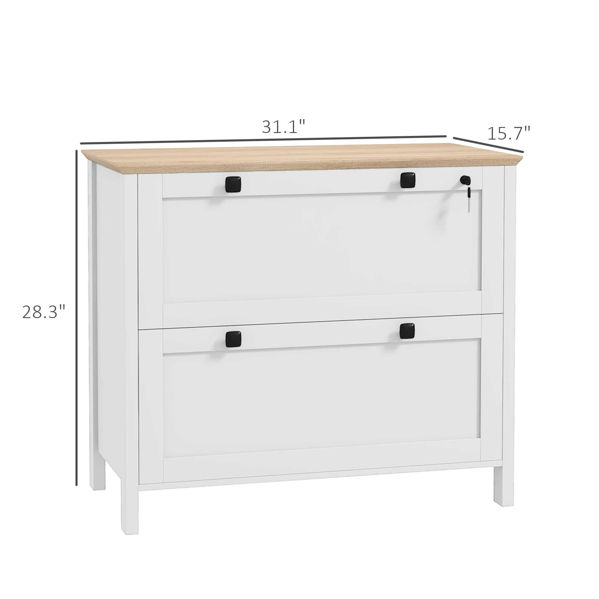 Archiefkast met 2 laden en slo - Office Furniture Filing Cabinets recensie en prijs